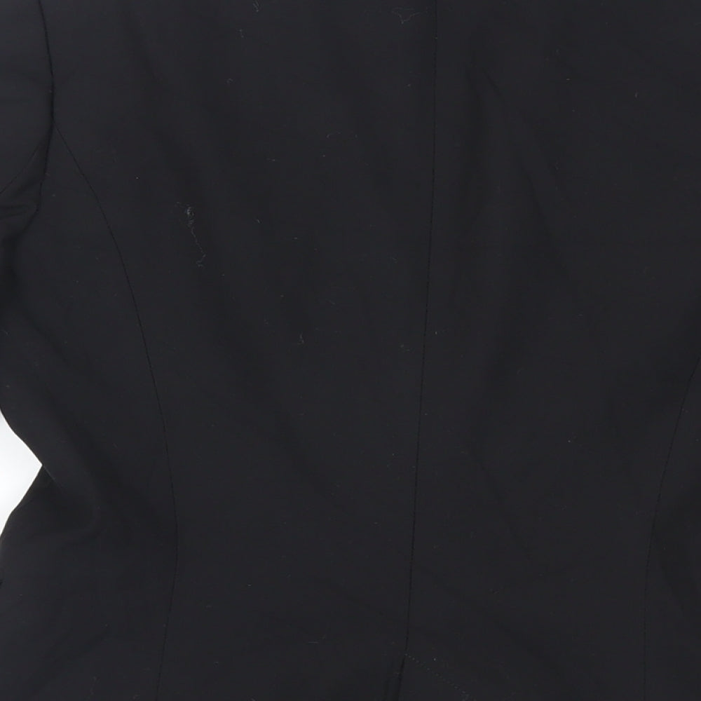 Zara Womens Black Jacket Blazer Size 8 Button