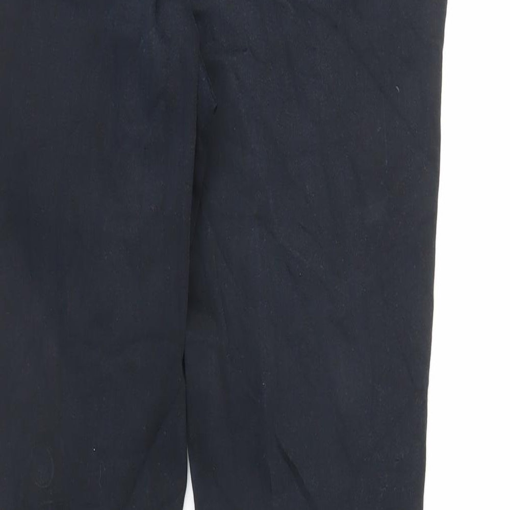 Next Womens Black Cotton Skinny Jeans Size 12 L28 in Regular Zip