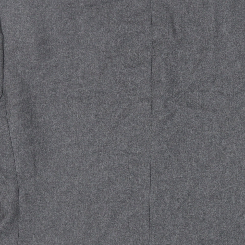 The Label Mens Grey Wool Jacket Suit Jacket Size 40 Regular