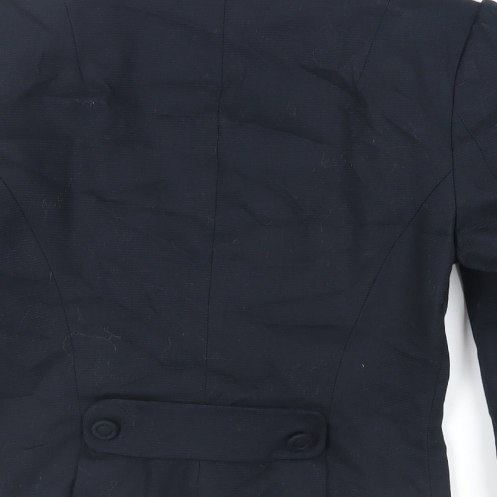 Marks & Spencer Womens Black Jacket Blazer Size 6 Button