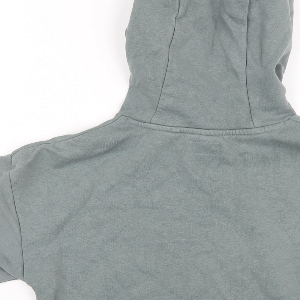 Next Boys Green Cotton Pullover Hoodie Size 9 Years Pullover