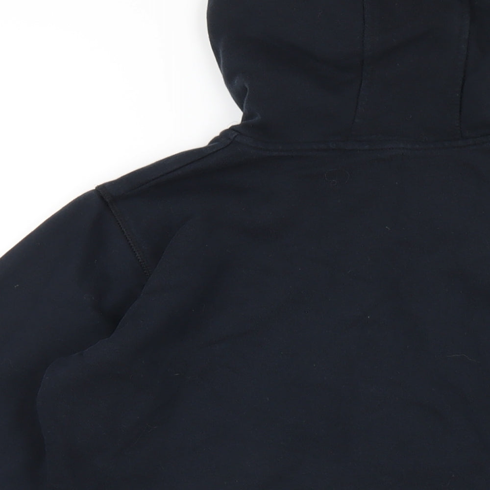 Marks & Spencer Boys Blue Cotton Full Zip Hoodie Size 12-13 Years Zip