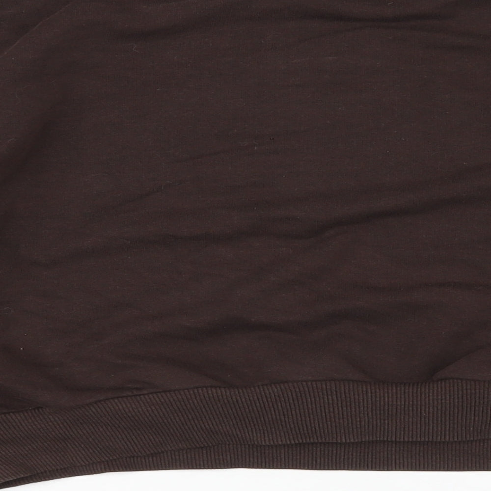 Very Womens Brown Cotton Pullover Hoodie Size 12 Pullover