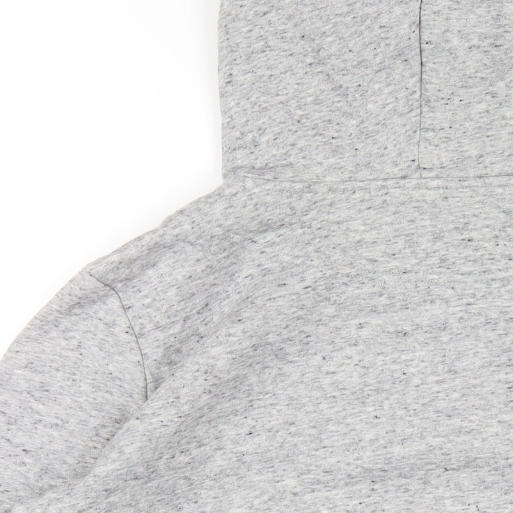 H&M Womens Grey Cotton Full Zip Hoodie Size M Zip