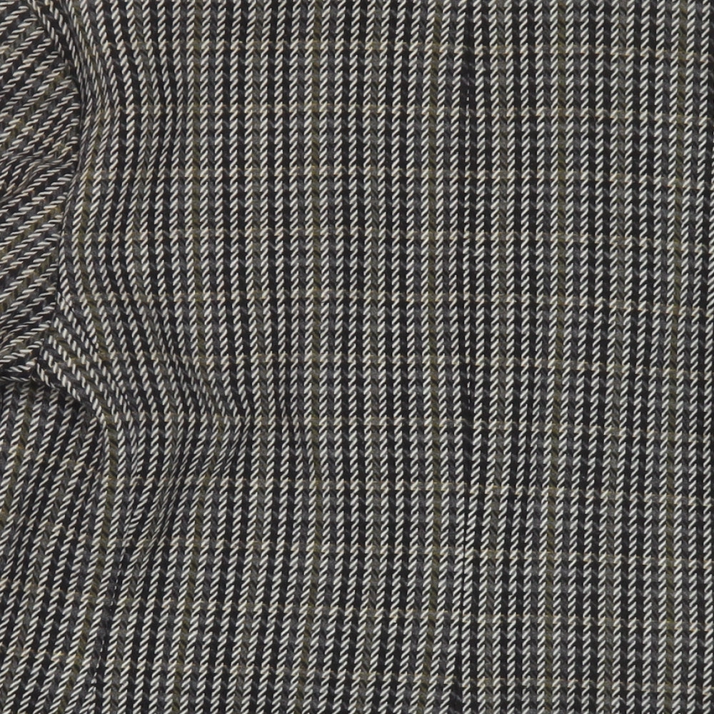 Dorothy Perkins Womens Grey Geometric Jacket Size 12 Button