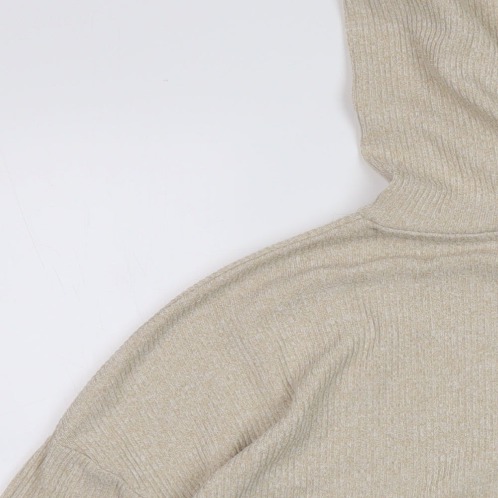 Very Womens Beige Polyester Pullover Hoodie Size 20 Pullover