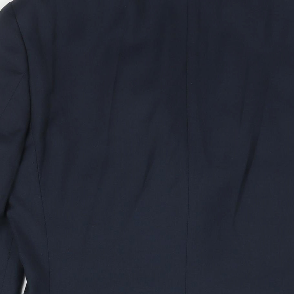 Red Herring Mens Blue Polyester Jacket Suit Jacket Size 36 Regular