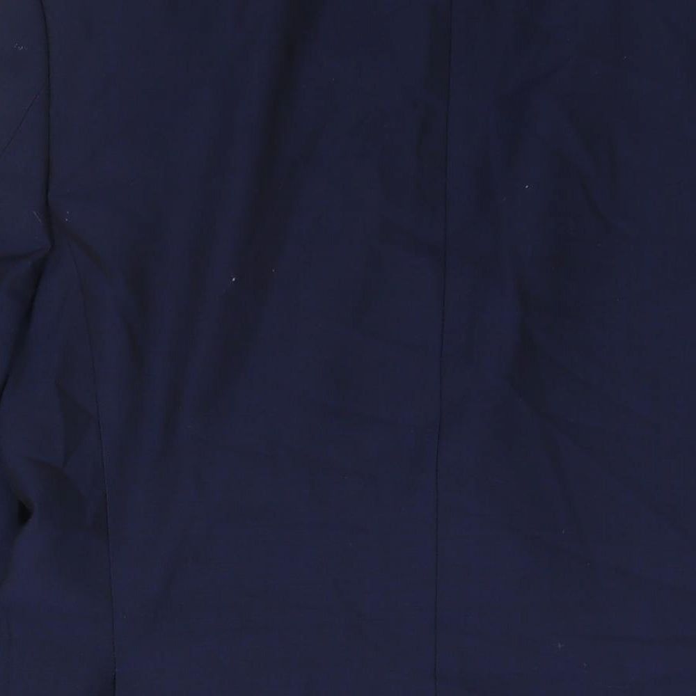 John Lewis Mens Blue Wool Jacket Suit Jacket Size 38 Regular