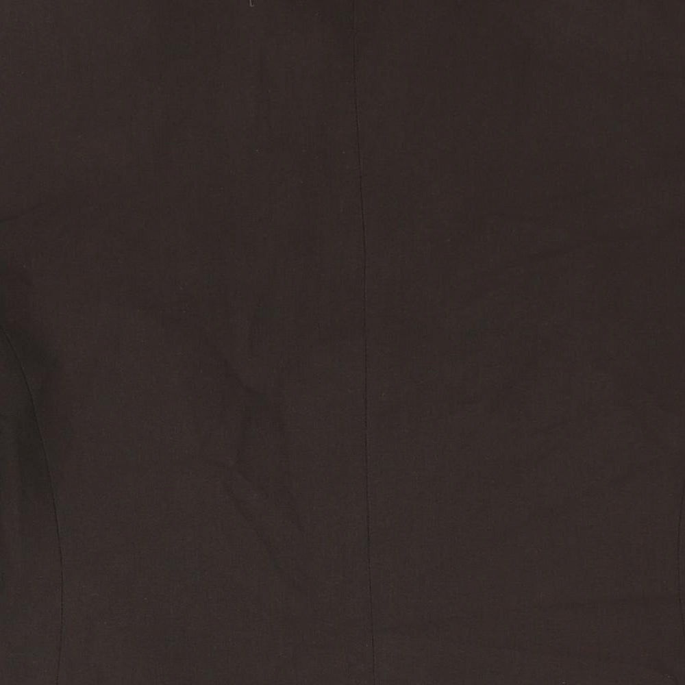 Marks & Spencer Womens Brown Jacket Size 10 Zip