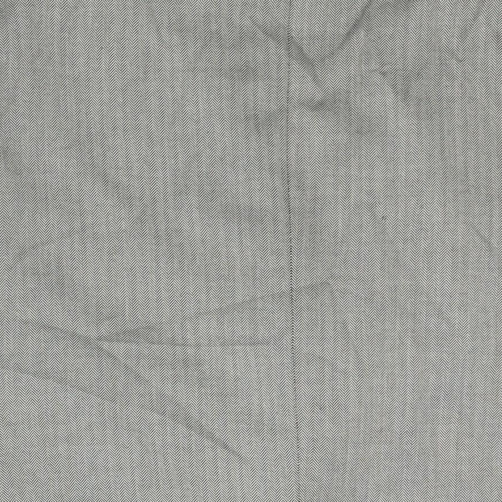 Marks & Spencer Mens Grey Herringbone Polyester Jacket Suit Jacket Size 44 Regular