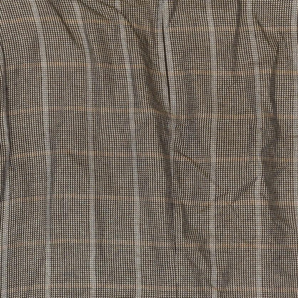 BARUTTI Mens Brown Check Wool Jacket Suit Jacket Size 44 Regular - Elbow Pads