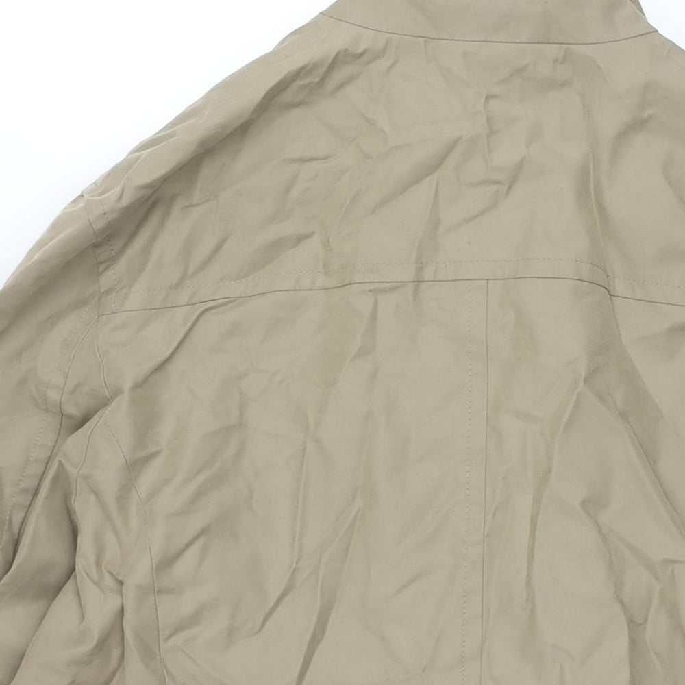 Marks & Spencer Mens Beige Jacket Size M Zip - Buckle Collar