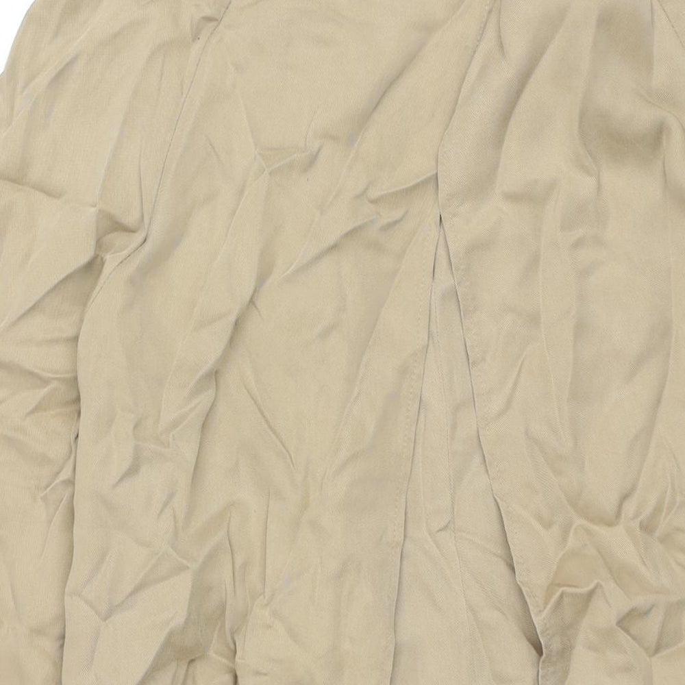 Topshop Womens Beige Trench Coat Coat Size 12 Button