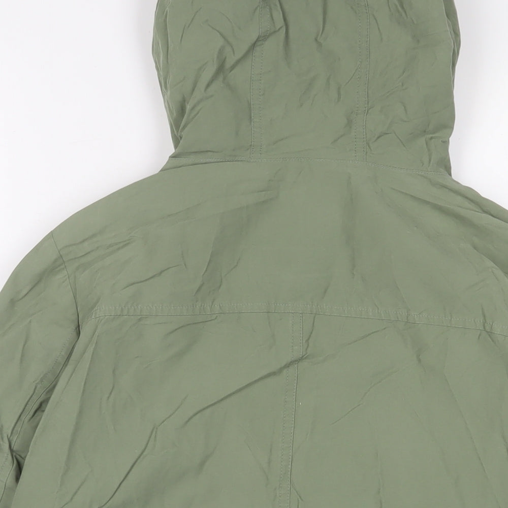 Marks & Spencer Womens Green Jacket Size 6 Zip