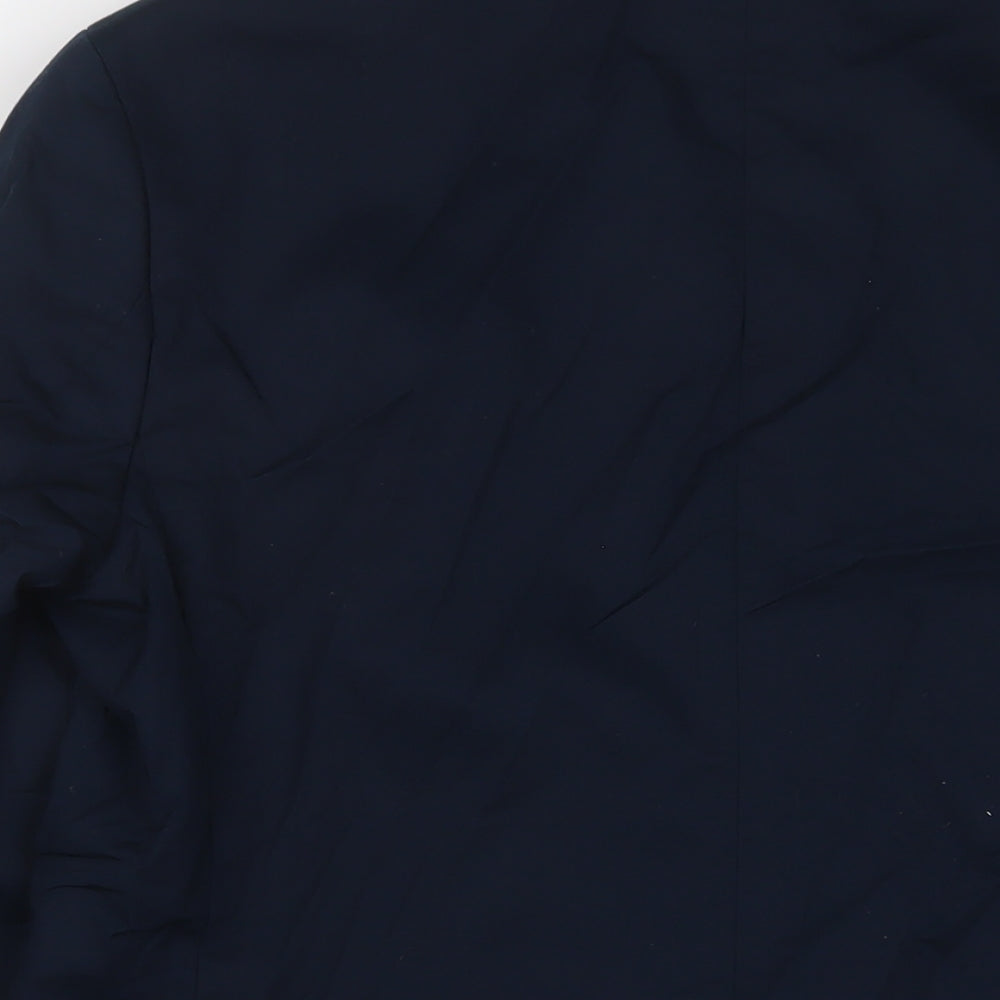 Marks & Spencer Mens Blue Cotton Jacket Suit Jacket Size 40 Regular
