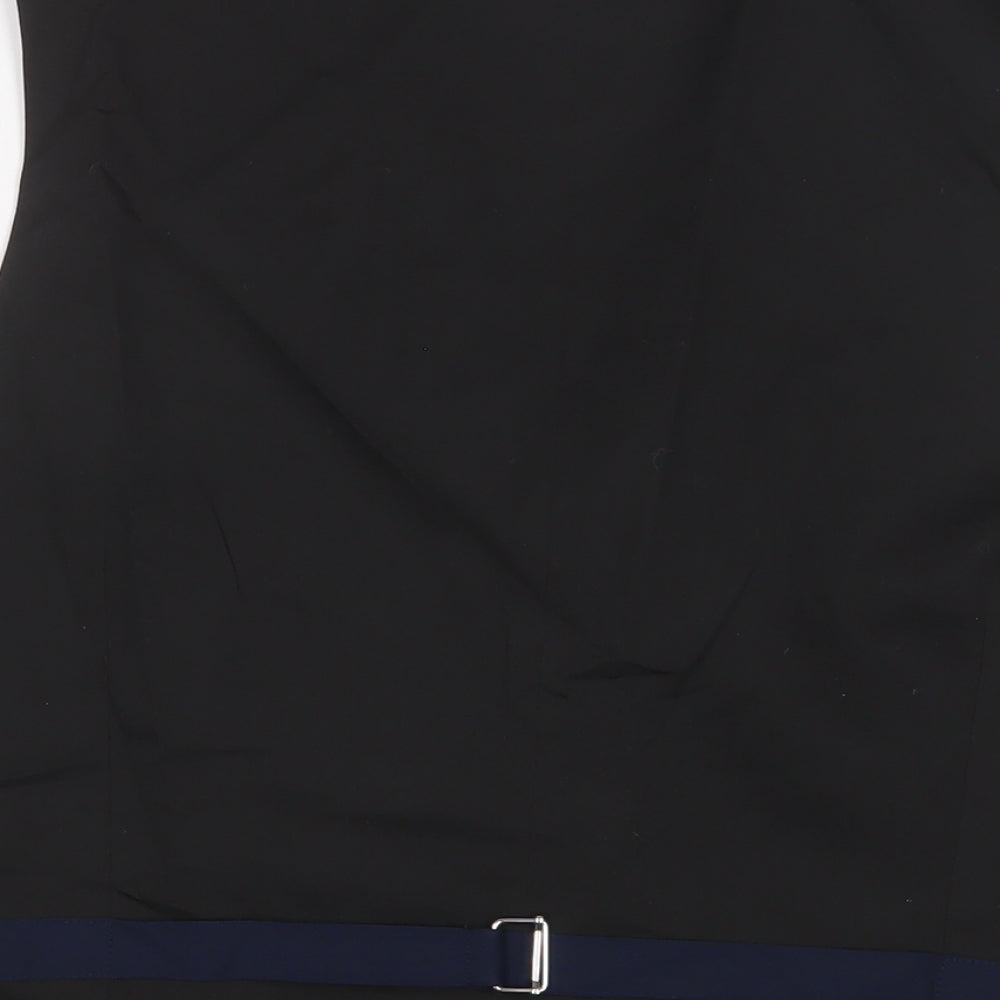 Ventura Mens Blue Polyester Jacket Suit Waistcoat Size 42 Regular