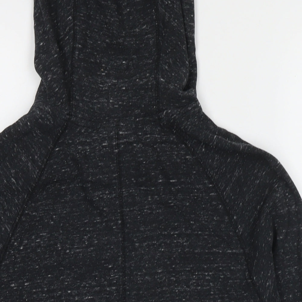 Marks & Spencer Womens Black Cotton Full Zip Hoodie Size S Pullover