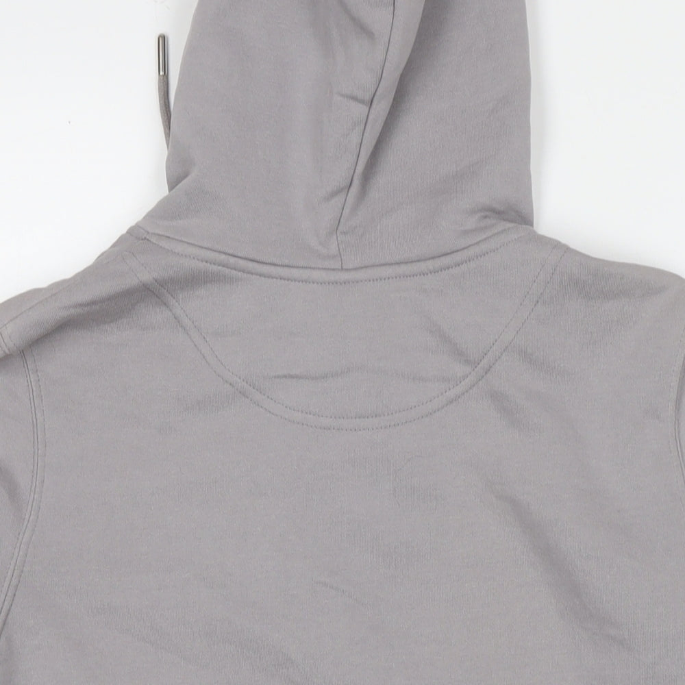 H&M Mens Beige Cotton Full Zip Hoodie Size S