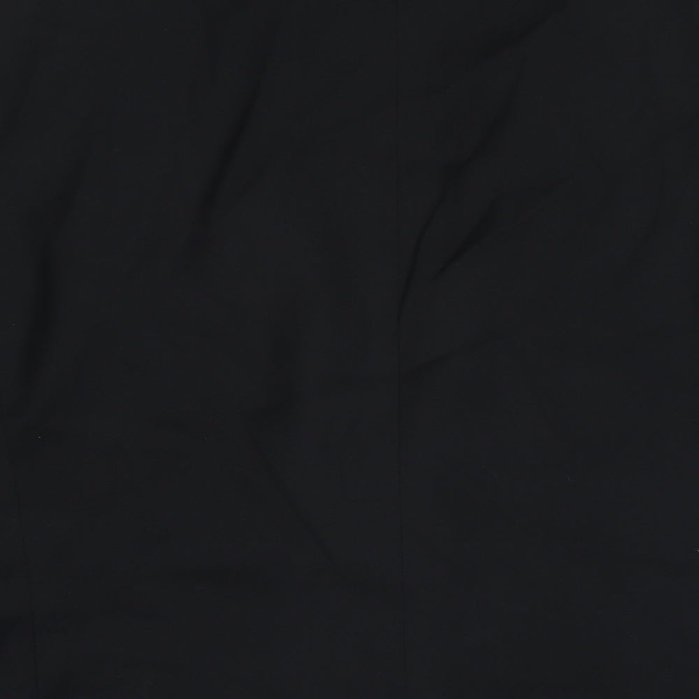 Topman Mens Black Polyester Jacket Suit Jacket Size 46 Regular