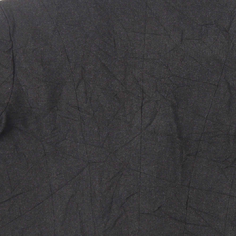 Per Una Womens Black Jacket Blazer Size 12 Button