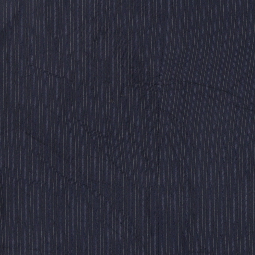 Skopes Mens Blue Striped Wool Jacket Suit Jacket Size 42 Regular