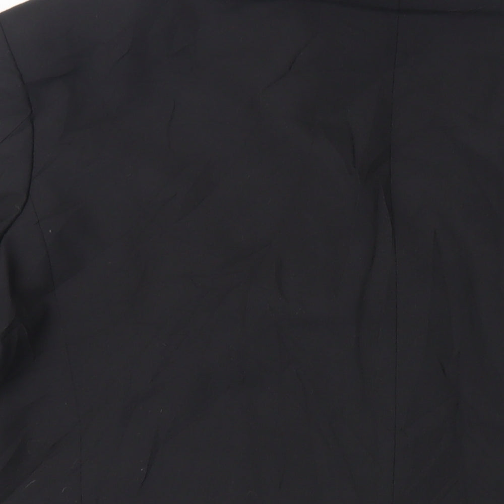 St Michael Mens Black Polyester Tuxedo Suit Jacket Size 44 Regular - Vintage