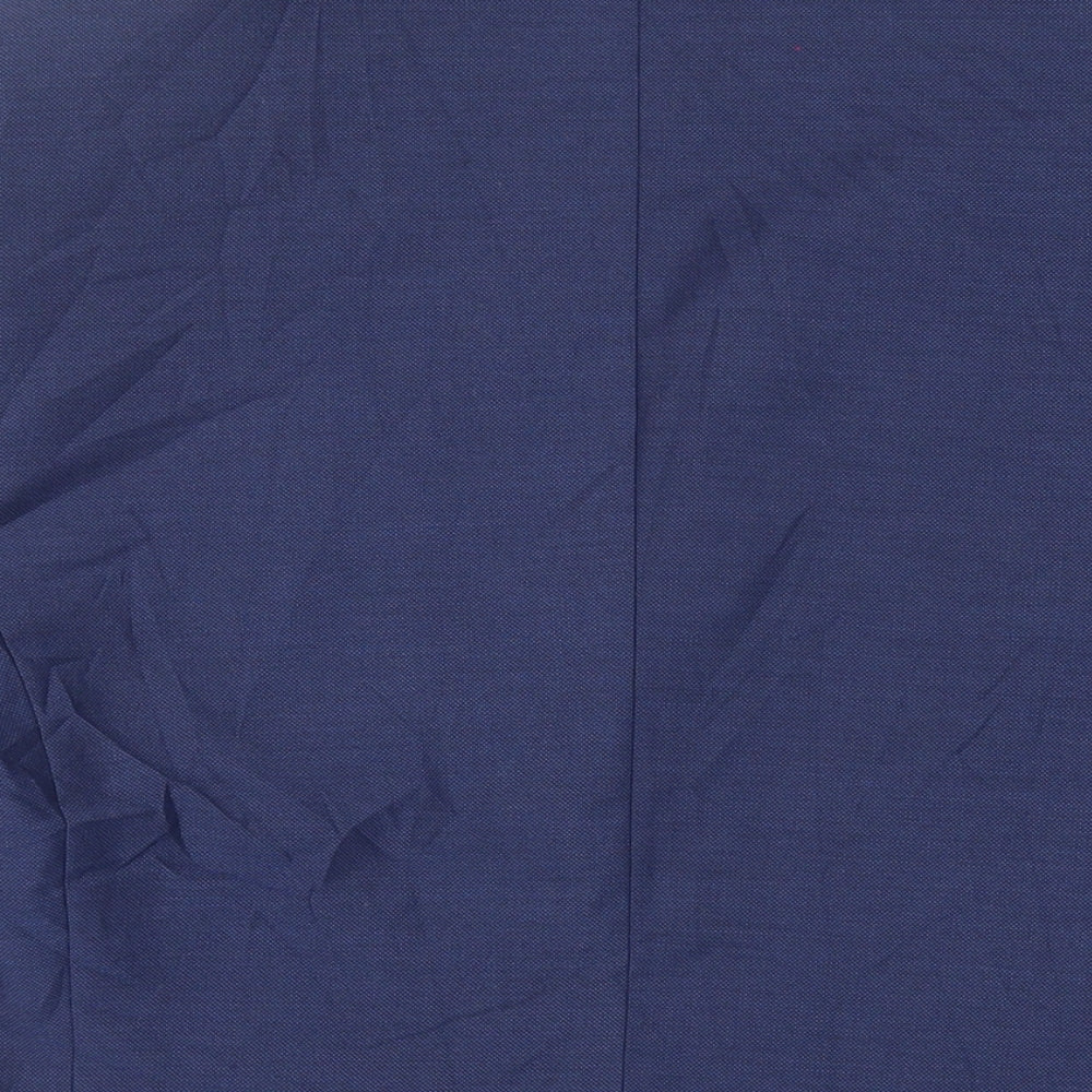 Dobell Mens Blue Polyester Jacket Suit Jacket Size 40 Regular