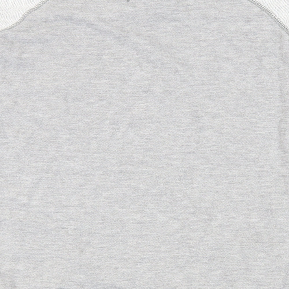NEXT Womens Grey Cotton Pullover Sweatshirt Size 8 Pullover - Pockets