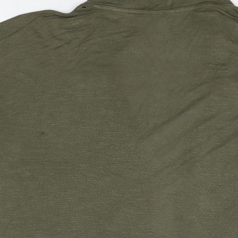 Marks & Spencer Womens Green V-Neck Viscose Cardigan Jumper Size 12
