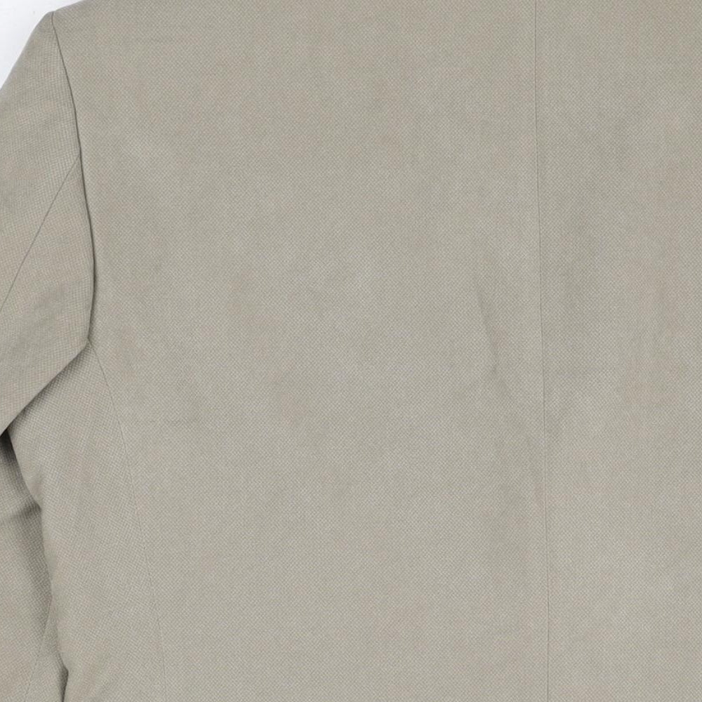 Marks & Spencer Mens Beige Viscose Jacket Suit Jacket Size 38 Regular