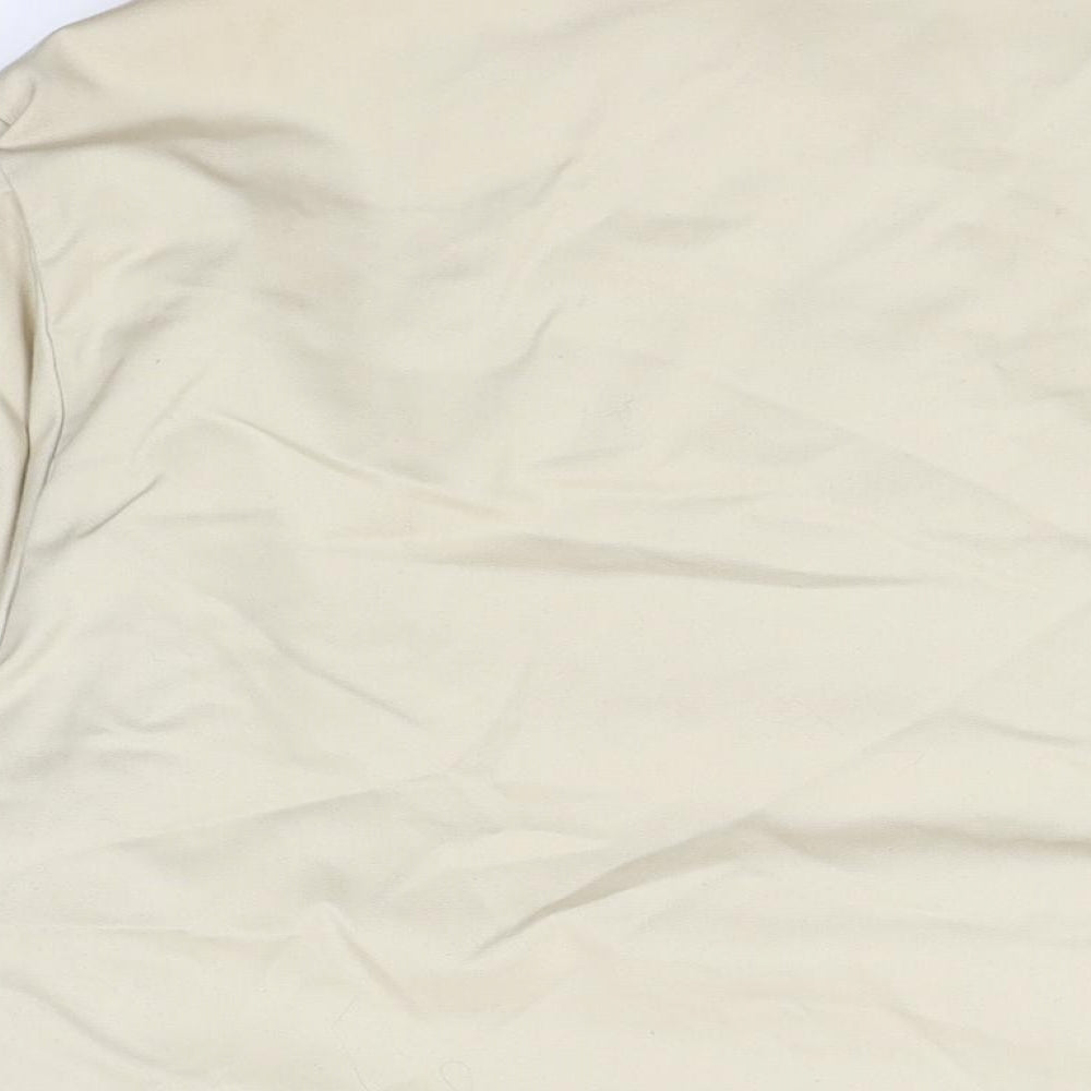 St Michael Mens Beige Overcoat Coat Size 44 Zip