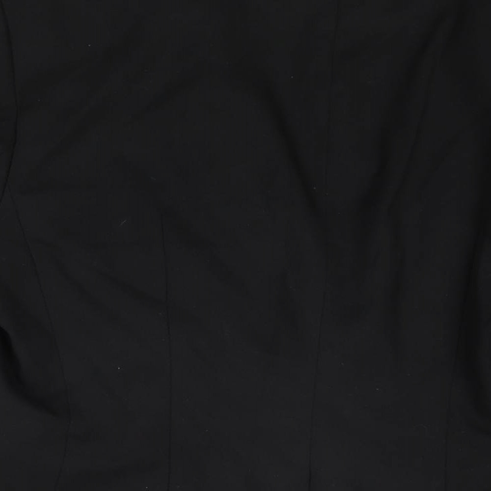 H&M Womens Black Jacket Blazer Size 16 Button
