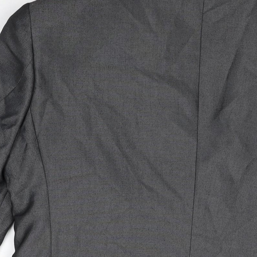 Marks & Spencer Mens Grey Polyester Jacket Suit Jacket Size 38 Regular