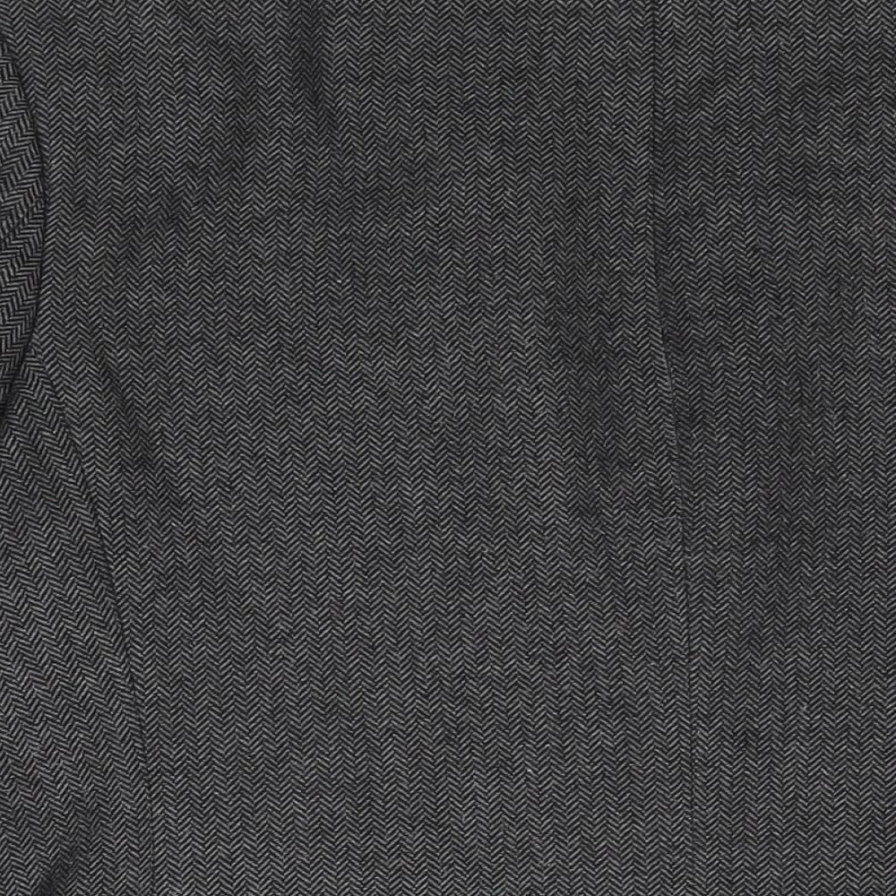 Red Herring Mens Grey Wool Jacket Suit Jacket Size 44 Regular