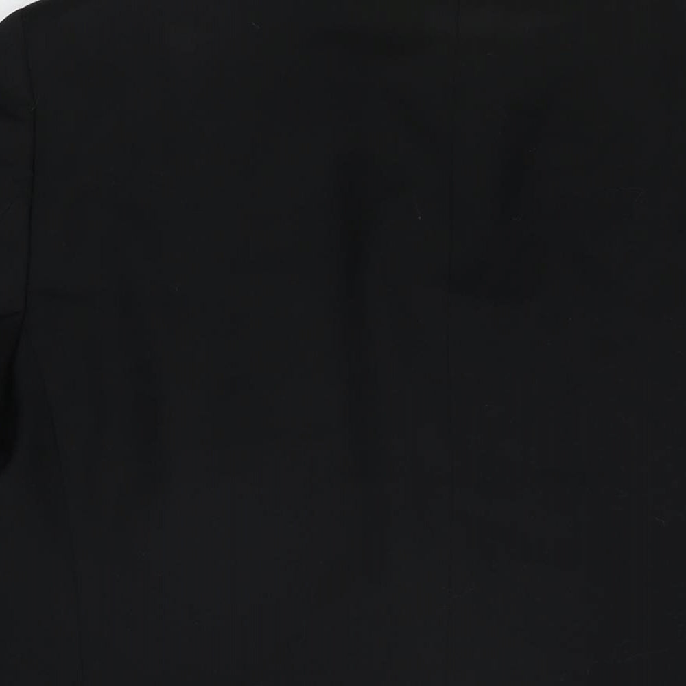 One Six Five Mens Black Polyester Jacket Suit Jacket Size 40 Regular
