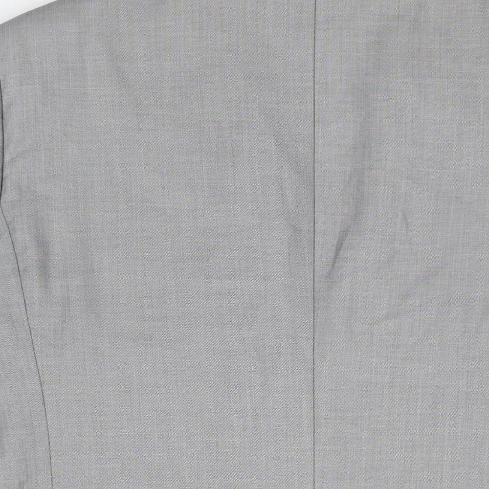 Butler & Webb Mens Grey Polyester Jacket Suit Jacket Size 40 Regular