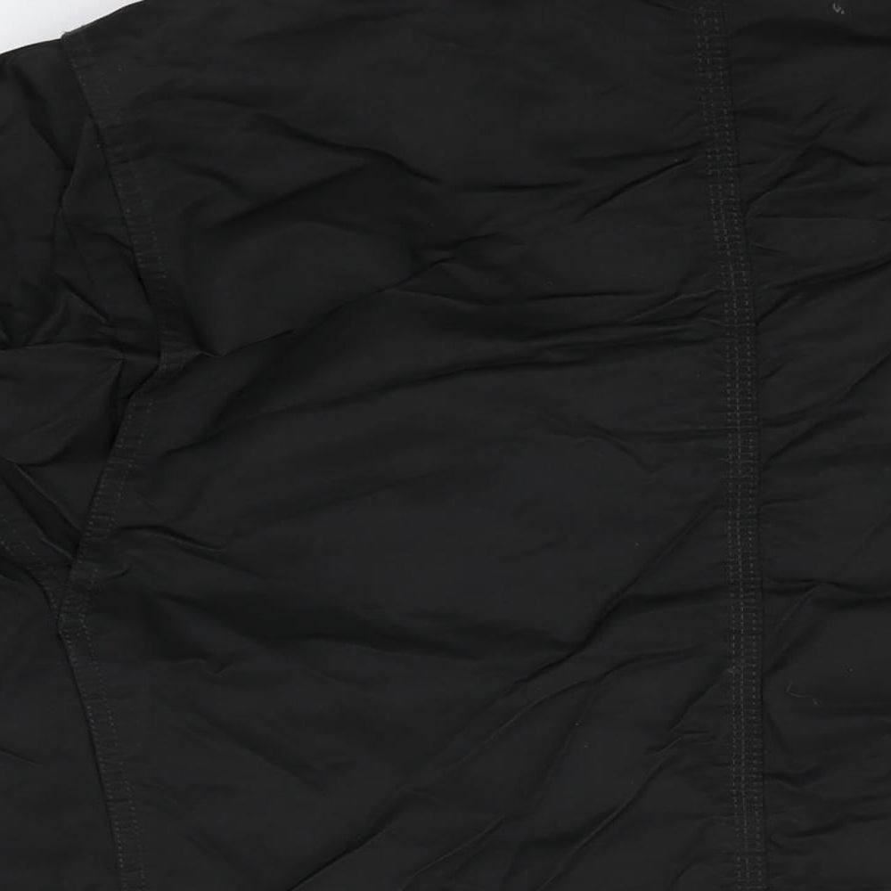 Rocha John Rocha Mens Black Overcoat Coat Size L Zip