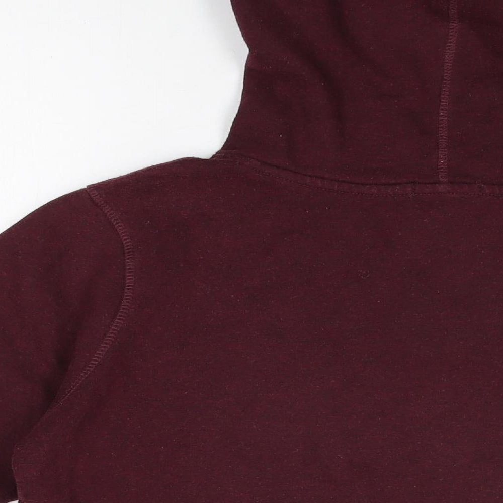 Amisu Womens Red Cotton Pullover Hoodie Size L Pullover
