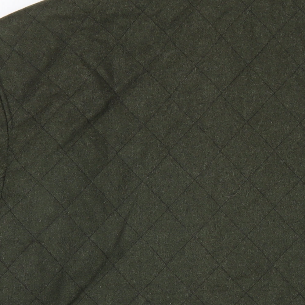 Rowlands Mens Green Quilted Coat Size XL Button
