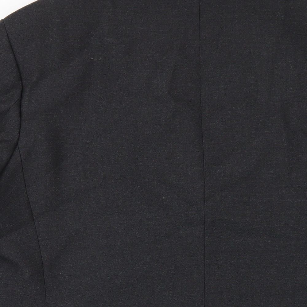 Lavel Mens Grey Wool Jacket Blazer Size 46 Regular