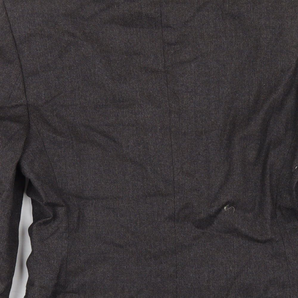 Marks and Spencer Womens Grey Wool Jacket Blazer Size 8