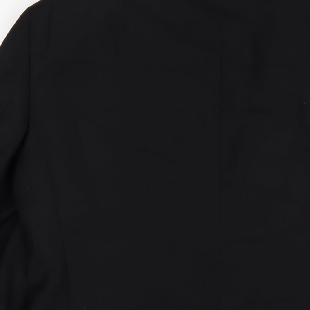 OneSix5ive Mens Black Polyester Jacket Blazer Size 38 Regular