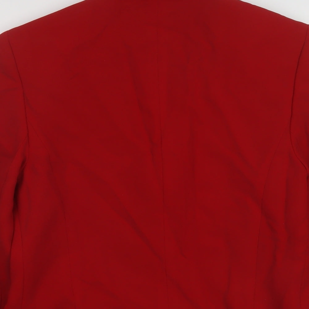 Episode Womens Red Jacket Size 4 Button