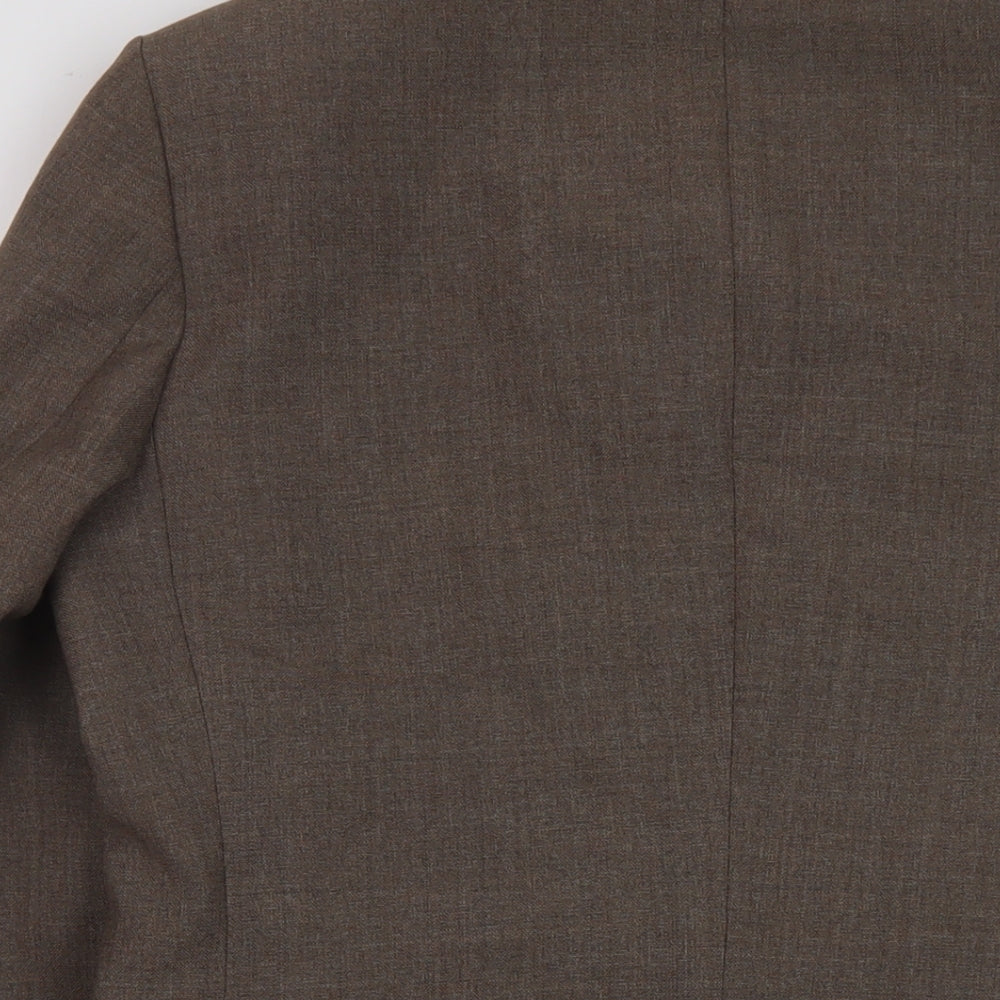 St Michaels Mens Brown Wool Jacket Suit Jacket Size 40 Regular