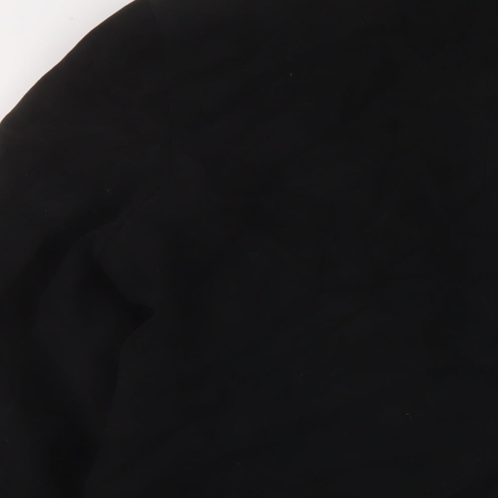 NuAge Womens Black Jacket Size 14 Button