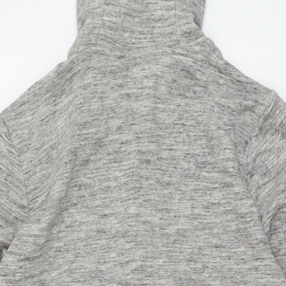 Next Boys Grey Cotton Full Zip Hoodie Size 13 Years Zip