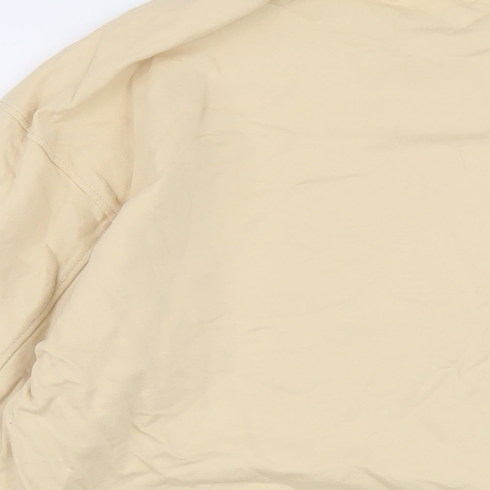 Chicyea Womens Beige Cotton Pullover Sweatshirt Size L Pullover