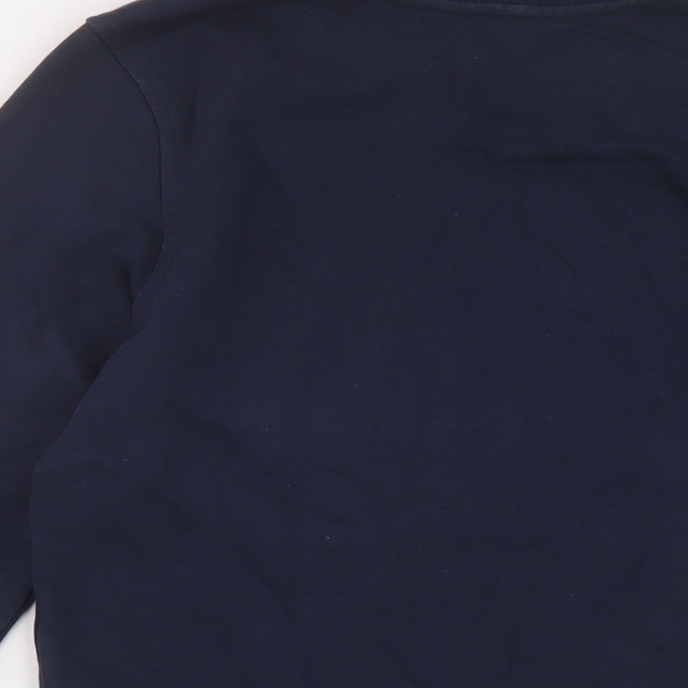 Marks & Spencer Womens Blue Cotton Pullover Sweatshirt Size 6 Pullover