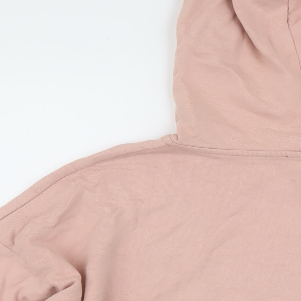 New Look Womens Pink Cotton Pullover Hoodie Size 16 Pullover