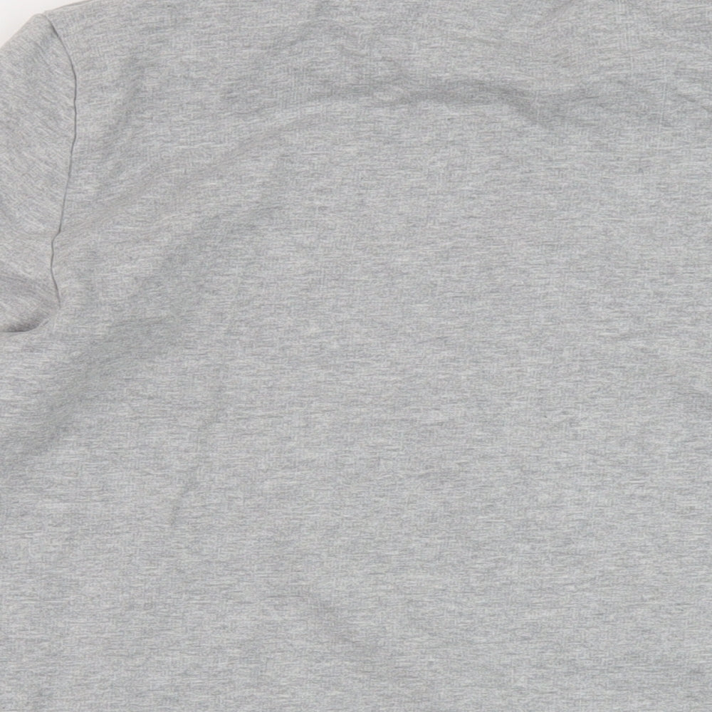 Macron Mens Grey Cotton Pullover Sweatshirt Size L